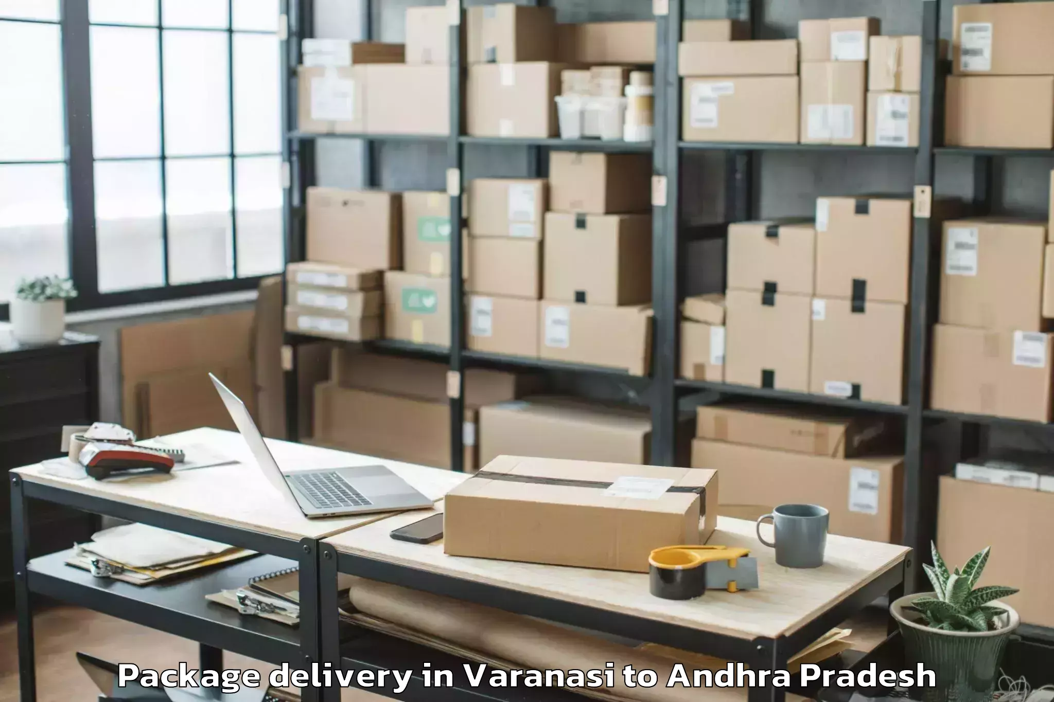 Reliable Varanasi to Narasaraopet Package Delivery